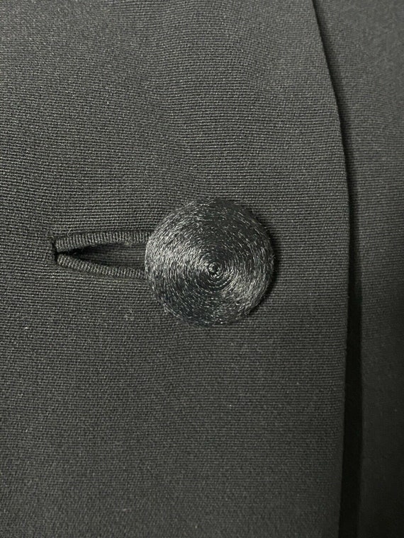 1950 Black Vassar Creation Modern Deb Wool Coat W… - image 4