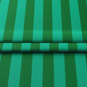 Green Stripe Fabric, Microfiber Upholstery fabric by the yard, furniture, sofa, chair, curtains ,tablecloth