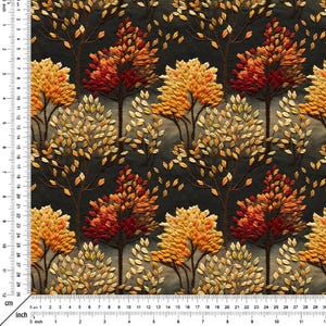 Jacobean Fall Upholstery fabric ,Landscape fabric, Microfiber Upholstery fabric sofa, chair, bench, couch , fabric for furniture