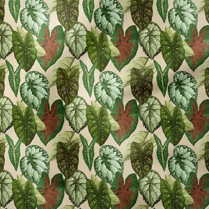 3D Tropical Leaf Fabric, Upholstery Fabric by the yard, Digital Printed Fabric ,Furniture Fabric, sofa, chairs, bench, curtains