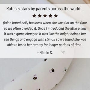 Tummy Time Support Aid for Newborns, Baby Support Cushion | Handmade Australia Gift image 2