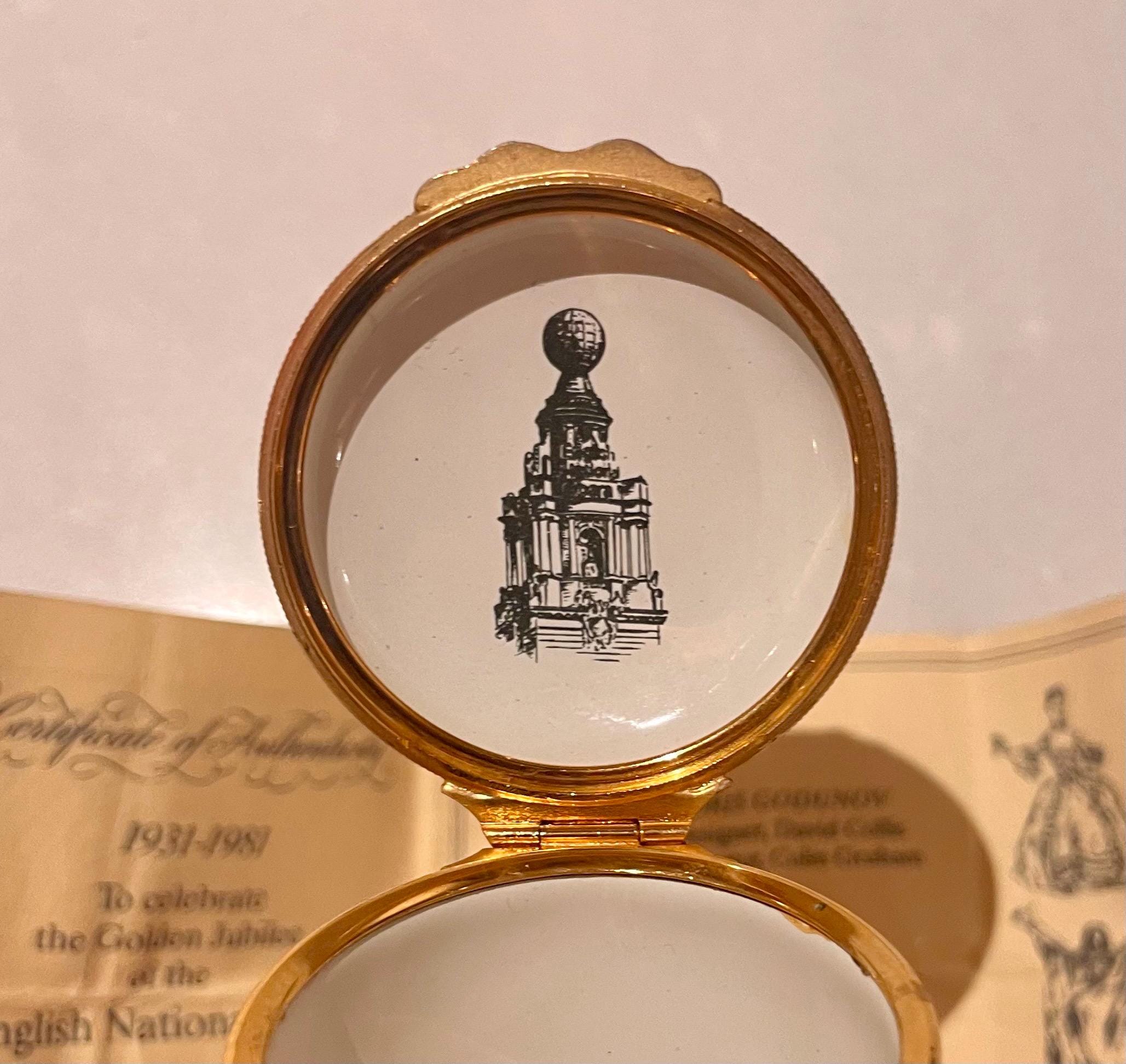 Opera Trinkets Halcyon Days Enamels Bilston English National Opera Trinket Box 50 Year ...