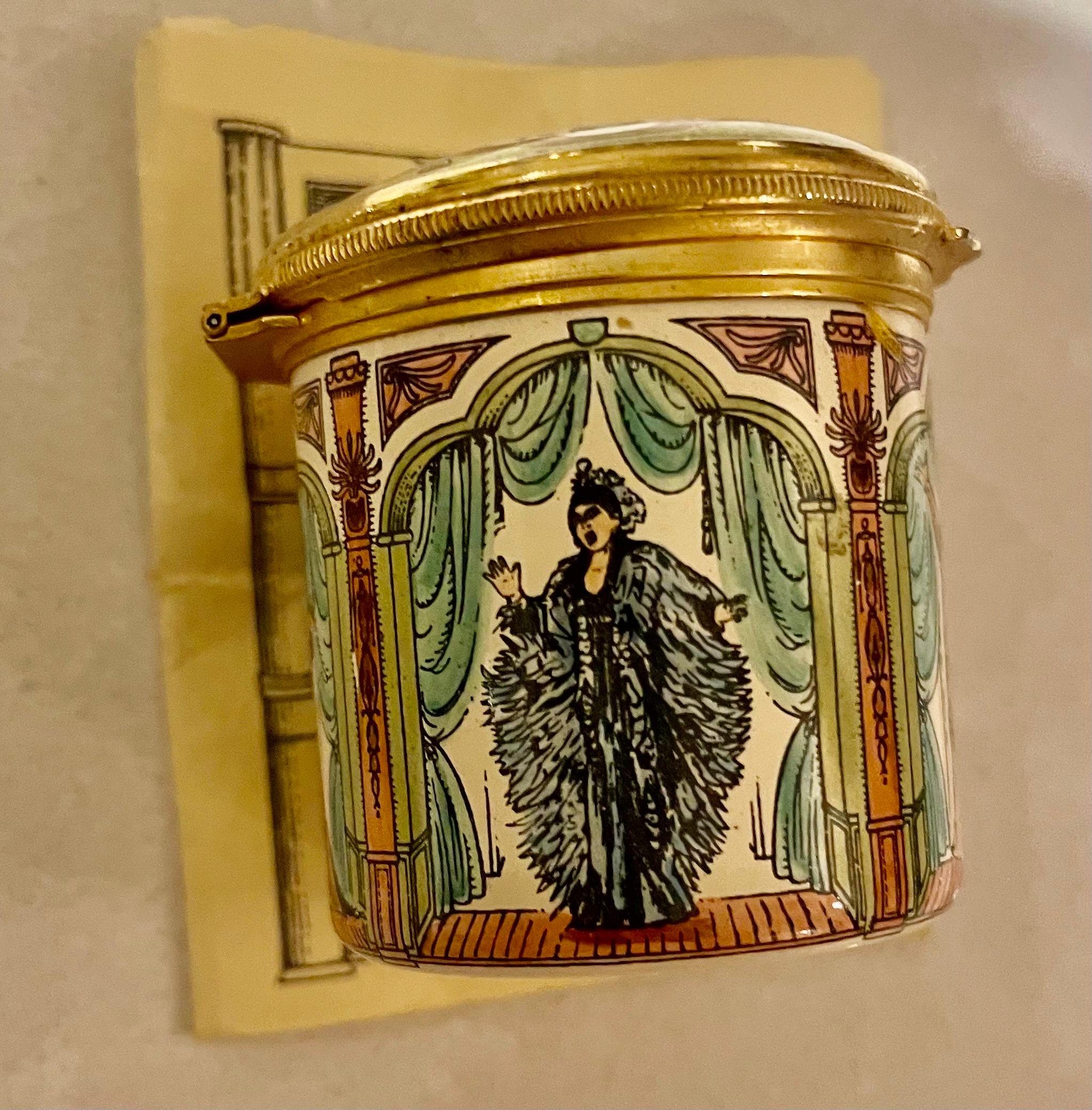 Opera Trinkets Halcyon Days Enamels Bilston English National Opera Trinket Box 50 Year ...