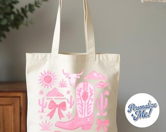 Western Bride Totebag, Vegas Bachelorette Gift, Cowgirl Era Miss Americana Bag, Feral Girl Coquette Tote, Custom Western Wedding Must Have