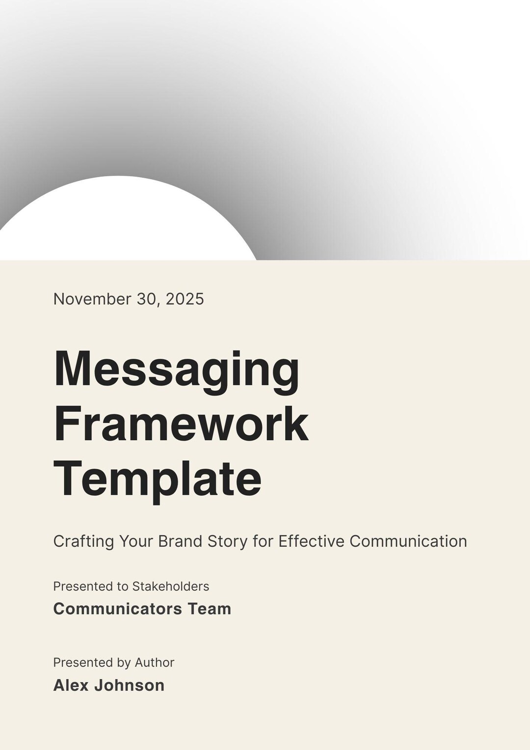 Messaging Framework Template | Brand Messaging Guide Canva | Key ...