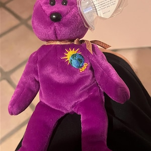 Ty Beanie  Baby  MILLENNIUM &quot;MILLENIUM&quot; error *Extremely  RARE* With  Tag Errors