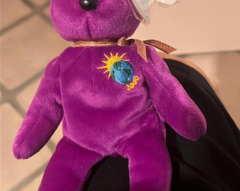 Ty Beanie  Baby  MILLENNIUM &quot;MILLENIUM&quot; error *Extremely  RARE* With  Tag Errors