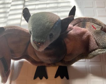Ty Beanie Baby “Batty” the Bat Tie Dye RARE with ERRORS 1996/1998 Mix + Misprint