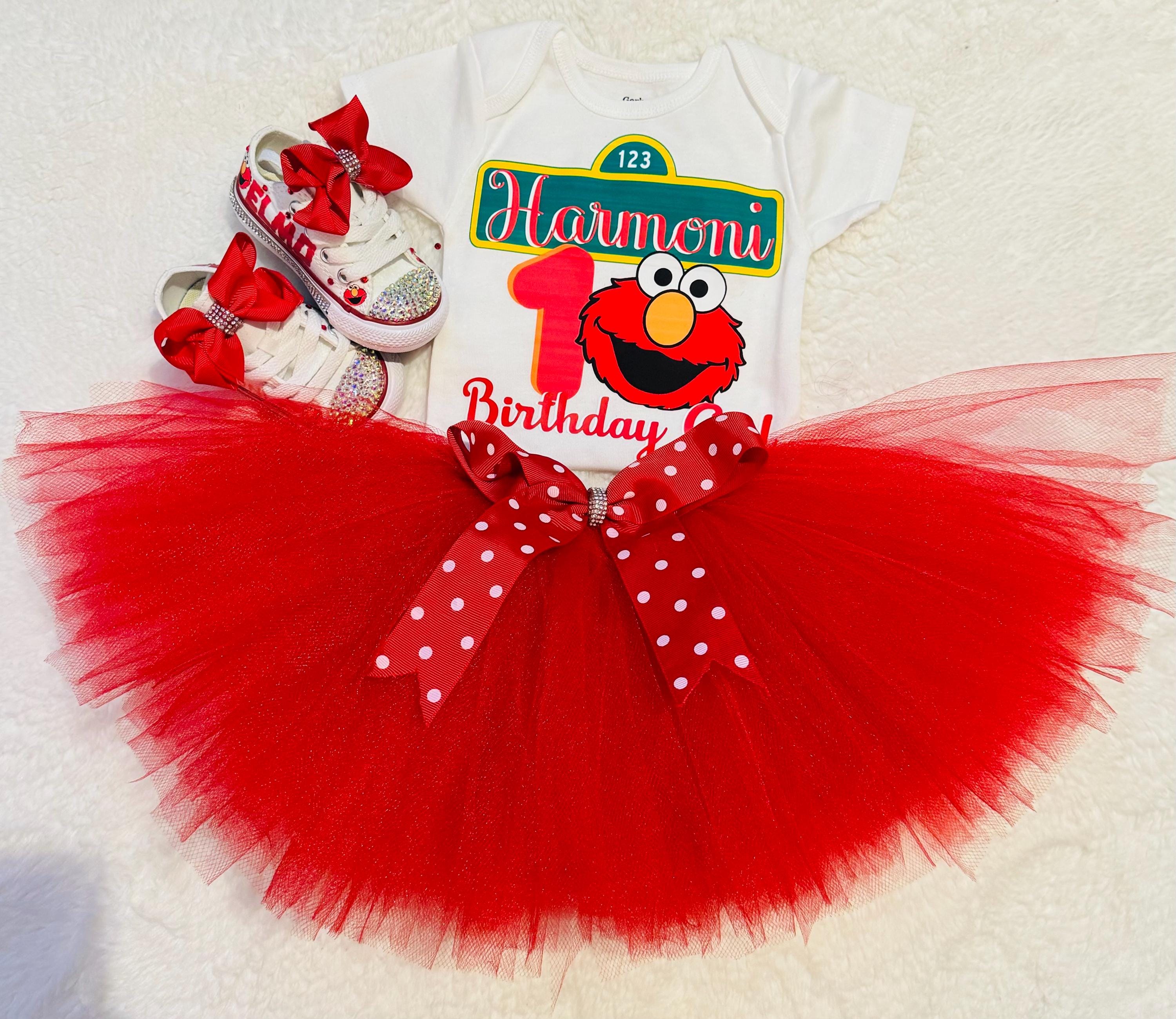 Birthday Tutu Sesame Street 2nd Birthday Outfit Girl Overalls Elmo Birthday  Outfits For Toddlers Elmo Overalls