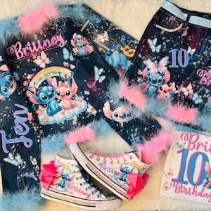 Custom Angel and stitch Outfit