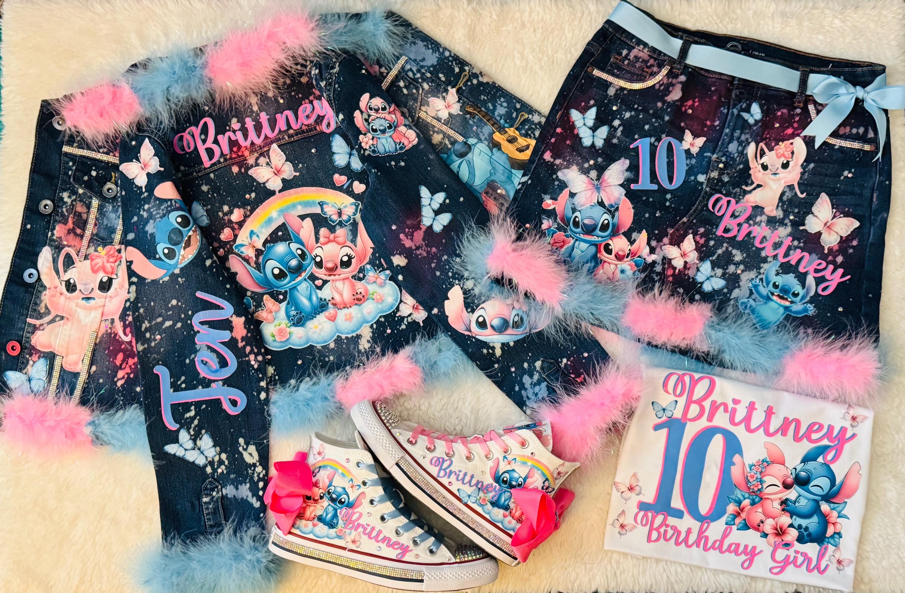 Custom Angel and stitch Outfit