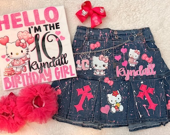 Custom kitty shirt and junk skirt