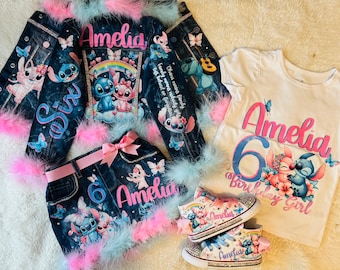 Custom Angel and stitch Outfit