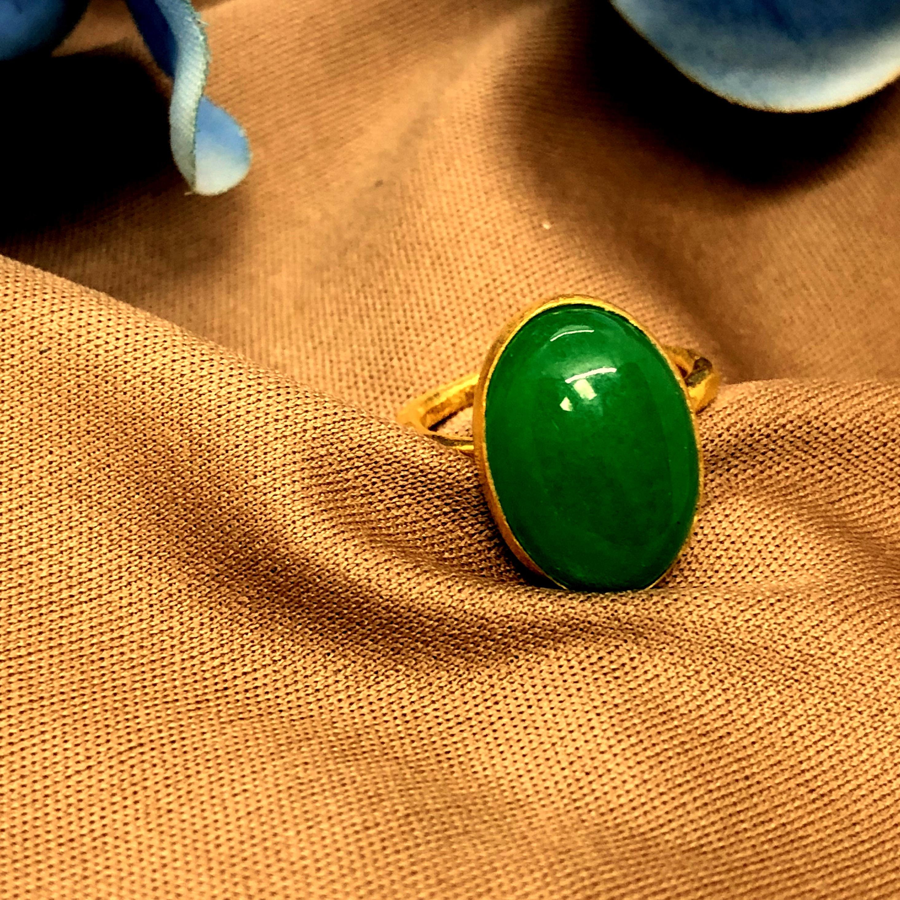 Vintage jade ring - Etsy 日本