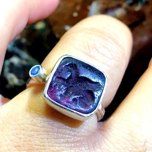 925K Sterling Silver Pegasus Intaglio Greek Mythology Vintage Ring  - Greek Ring  - Ephesus Coins Ring Signet Ring - Intaglio Ring