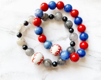 Chicago Baseball Bracelet. Chicago Sports Teams. Chicago Pride. Sports Jewelry. Chicago Bracelet. Baseball Jewelry. Sports Memorabilia.