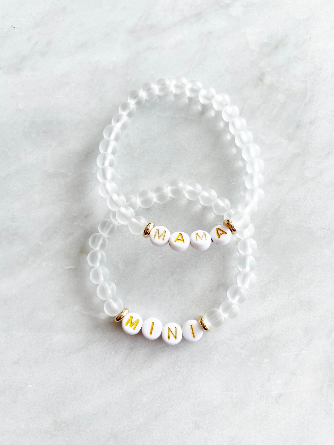 Mama and Mini Bracelets. Mom and Daughter Jewelry. Bracelet for Mom