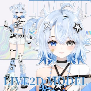 live2DModel Snow Leopard [Premade Vtuber Model/FULLY RIGGED/Ready to use/Vtube Studio]