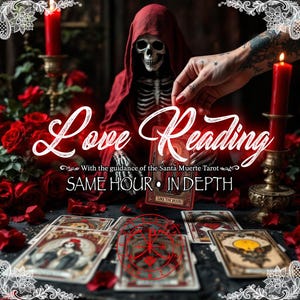 Lectura de Tarot del Amor a la misma hora con Cartas de la Santa Muerte • Llamas Gemelas • Almas Gemelas • Lectura Psíquica del Amor