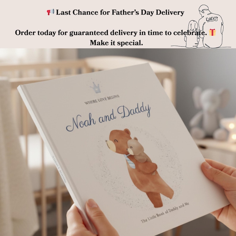 Libro personalizado para papá, regalo de cumpleaños para papá, regalo del Día del Padre imagen 1