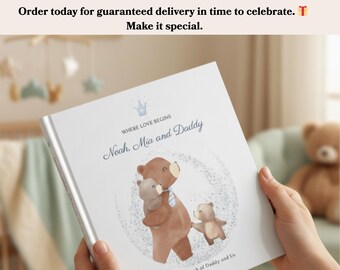 Libro de cuentos personalizado para papá, regalo del Día del Padre o de cumpleaños, incluye los nombres de los niños.