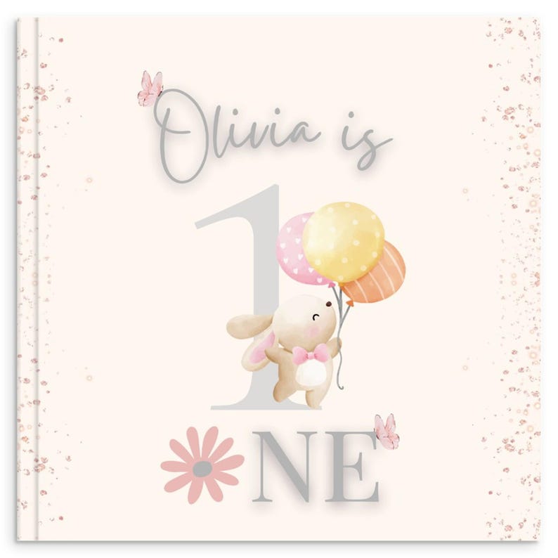 Personalised First Birthday Book | Custom Name Story Book | 1st Birthday Gift | Baby Keepsake Book | Memory Book | Personalised Baby Gift image 19
