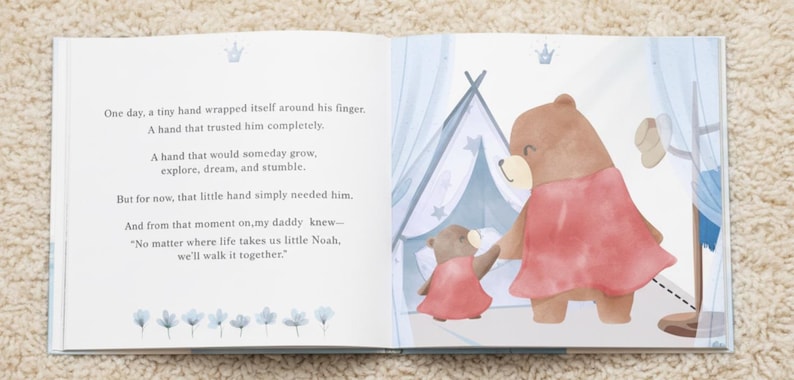 Libro personalizado para papá, regalo de cumpleaños para papá, regalo del Día del Padre imagen 8