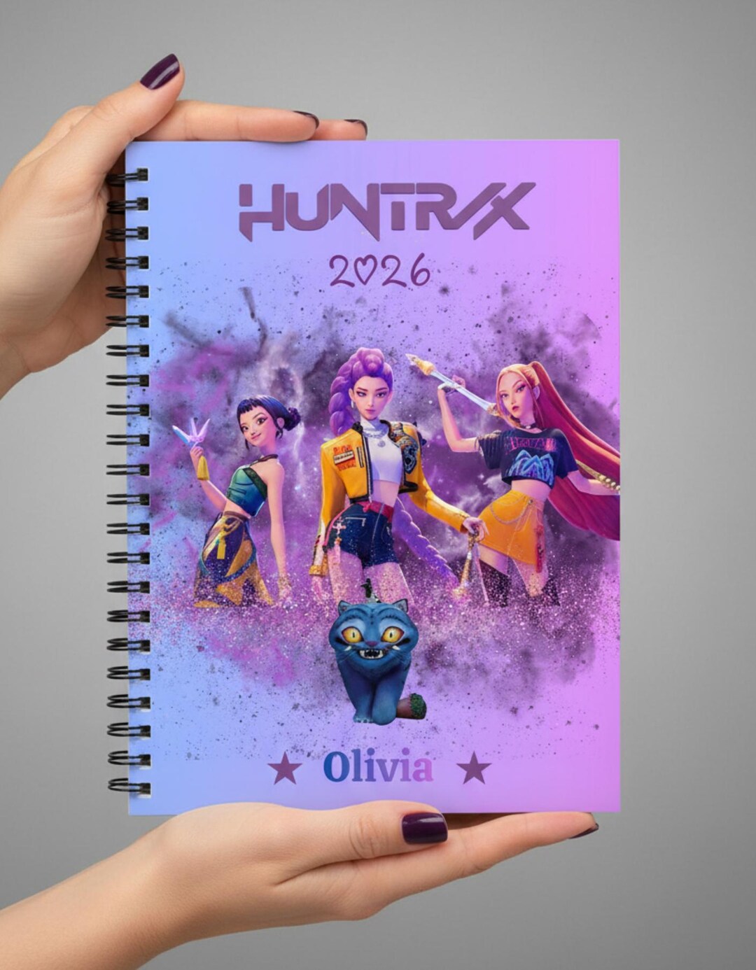 Personalised K-pop Demon Huntrix 2026 Characters Notebook ...