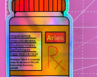 Holographic Sticker - Zodiac Issues (Fire & Water Signs)