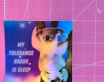 Large Holographic Koala Sticker