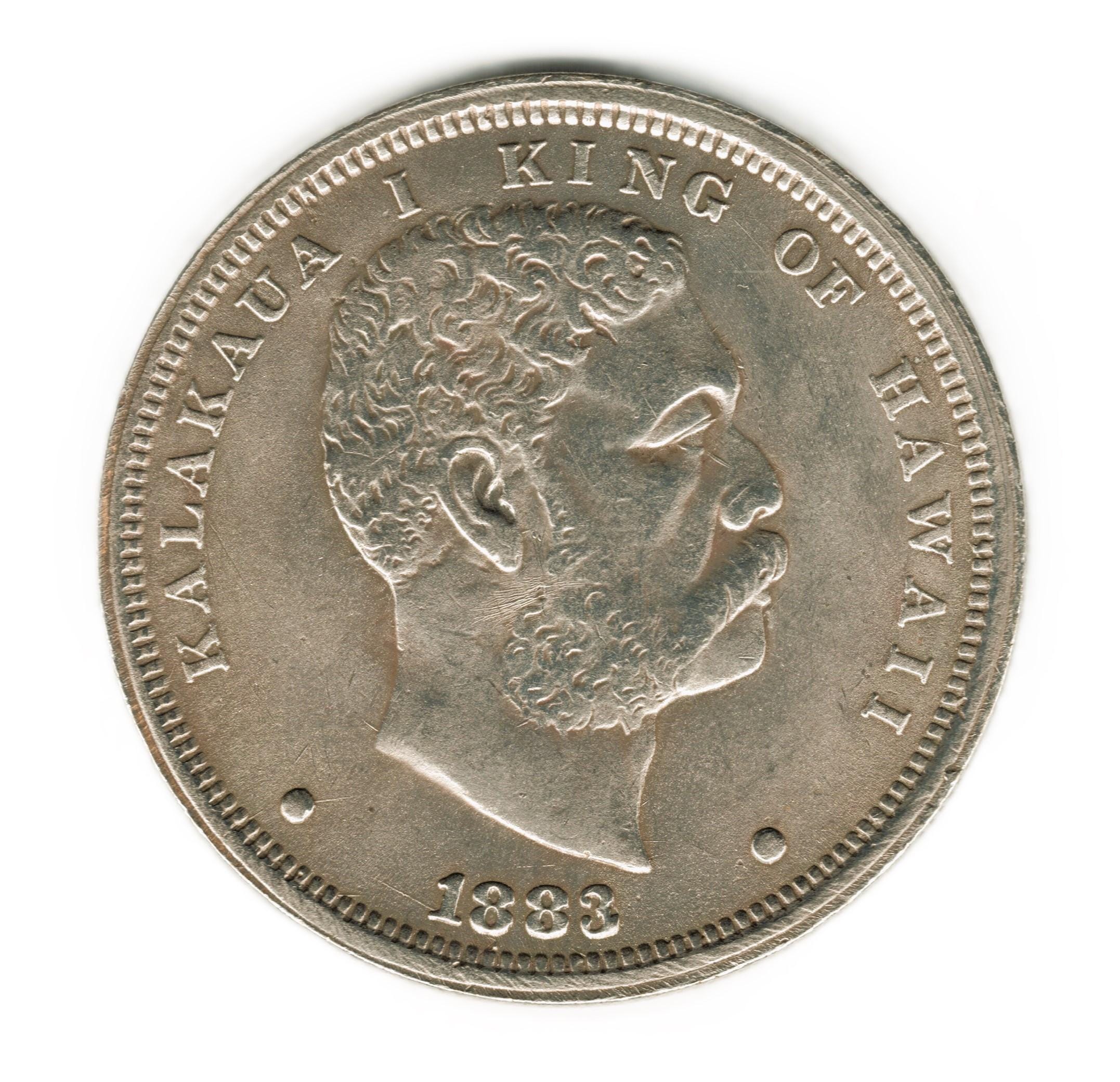 1883年　ハワイ　1/2ドル銀貨 楽天市場】1883 ハワイ シルバー ハーフ 1/2 ドル 50 セント