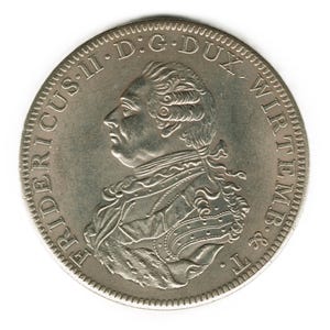 1798 German states Wurttemberg Thaler - Frederick II - copy of coin