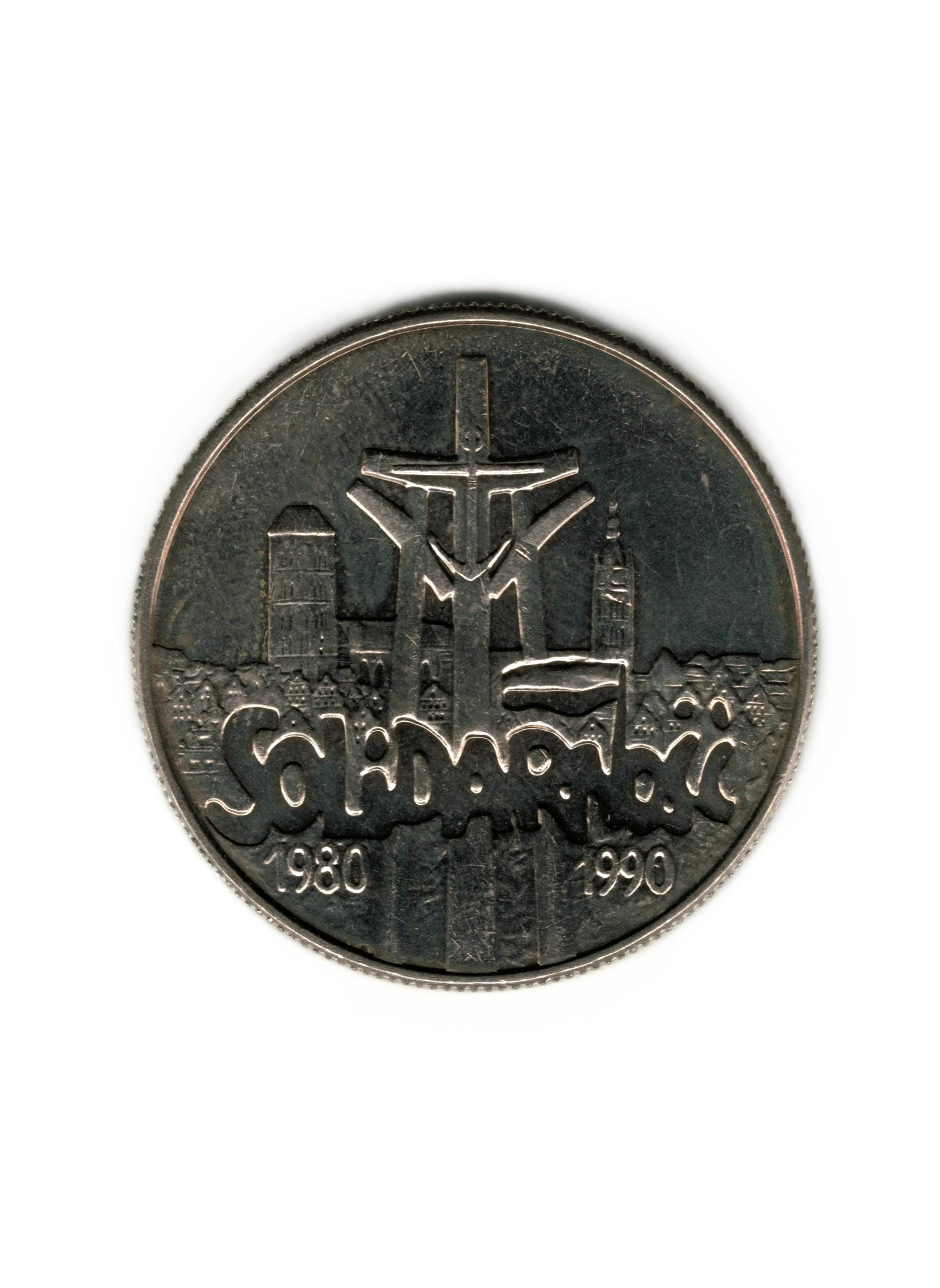 1990 Poland 10000 Zlotych Solidarnosc - Solidarity Coin - Etsy
