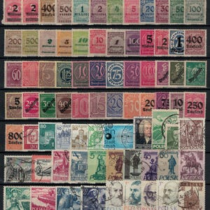 USA, Canada, Germany, Poland and World Stamps ... over 300 different stamps collection