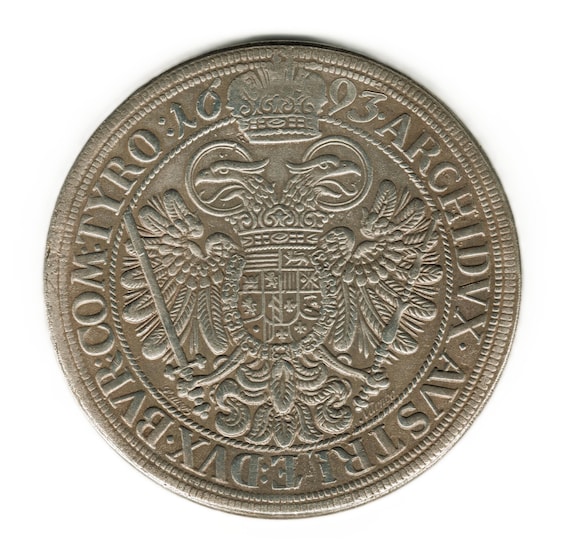1693 Austria Thaler - Leopold I - Copy of Coin - Etsy