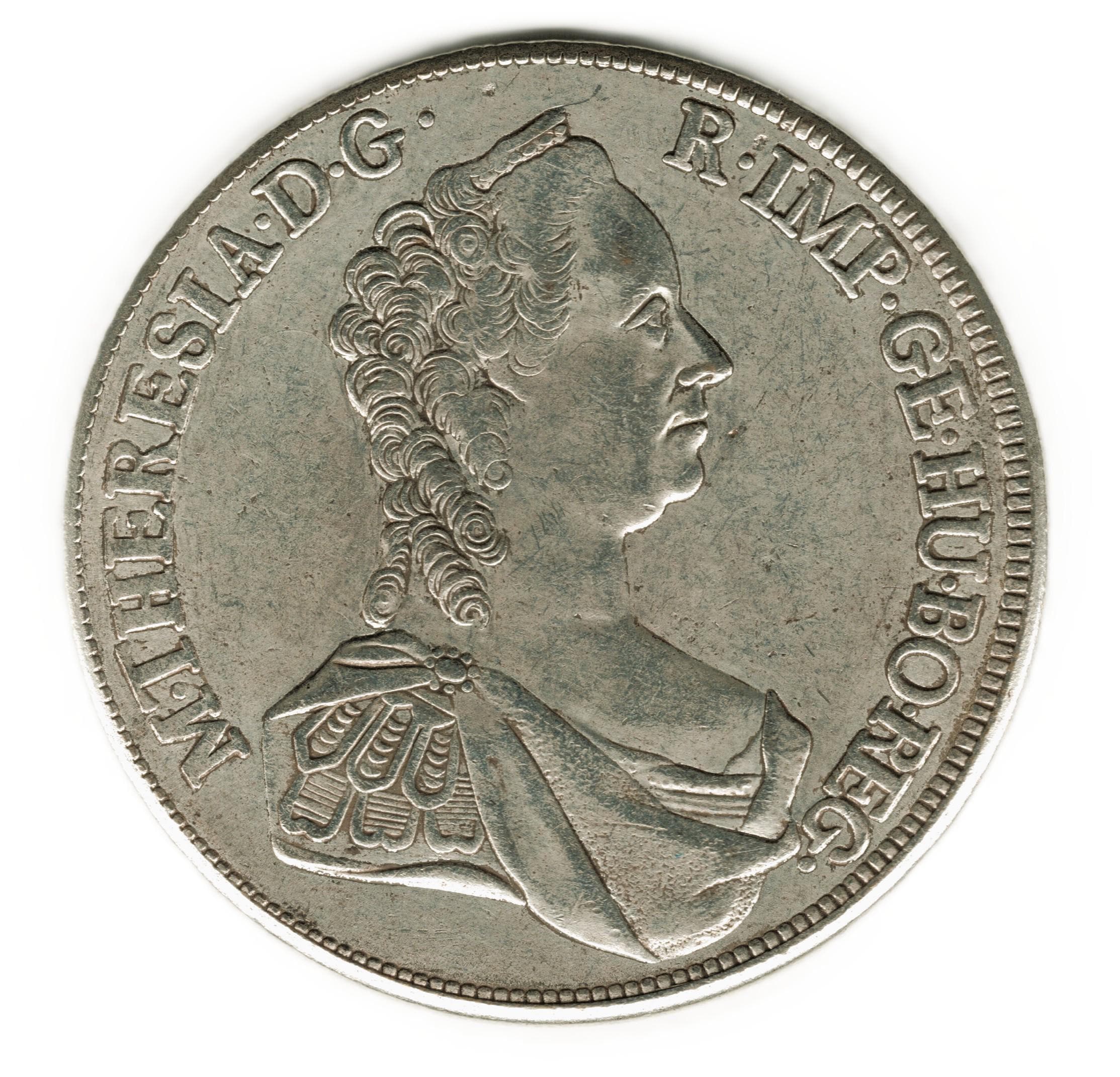 1758年 オーストリア - ハプスブルク・ターラー銀貨 - マリア