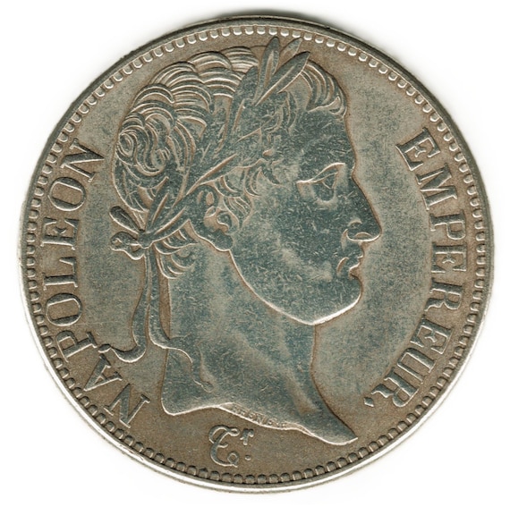 ナポレオン 5フラン 硬貨 1811年 1811年 フランス 5フラン - ナポレオン - コインの複製 - Etsy 日本