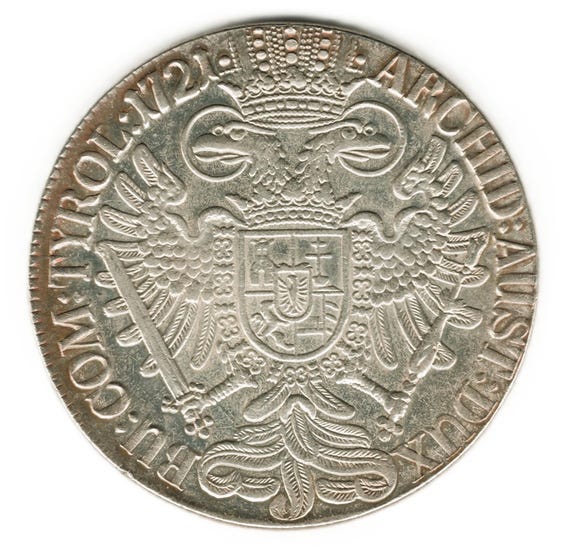 1721 Austria Thaler - Charles VI Hall - Copy of Coin - Etsy