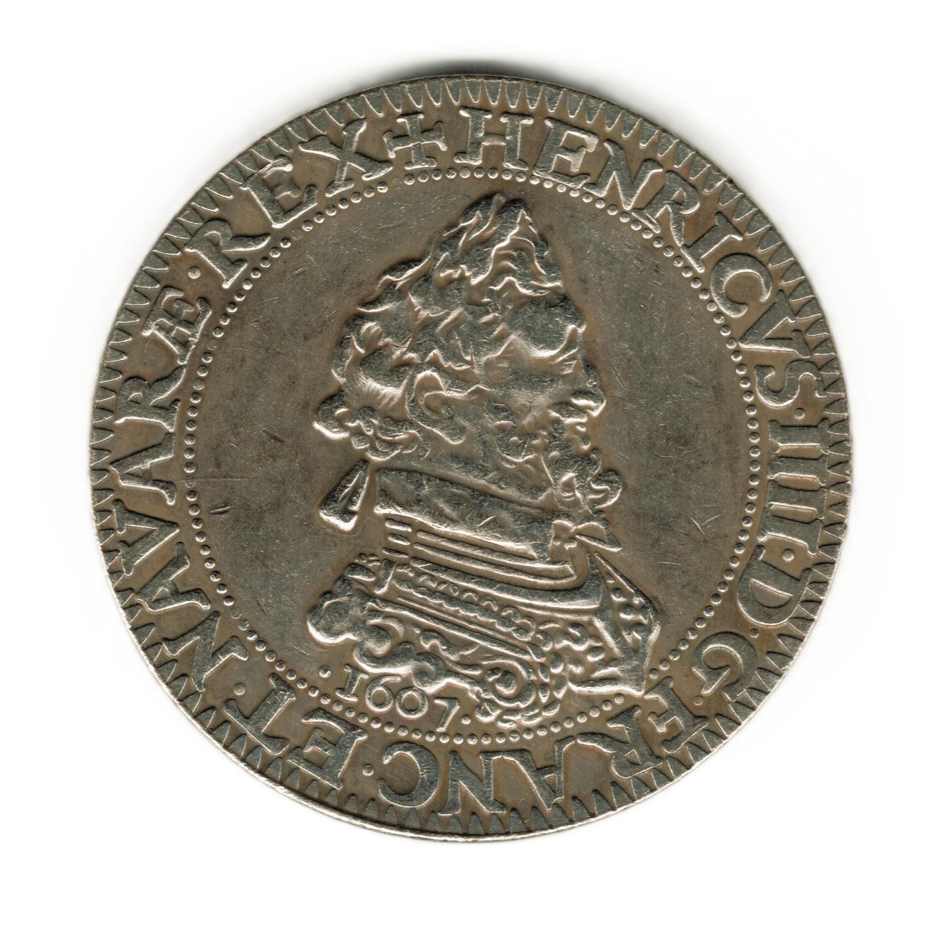 1607 France Franc - Henri IV - Copy of Coin - Etsy
