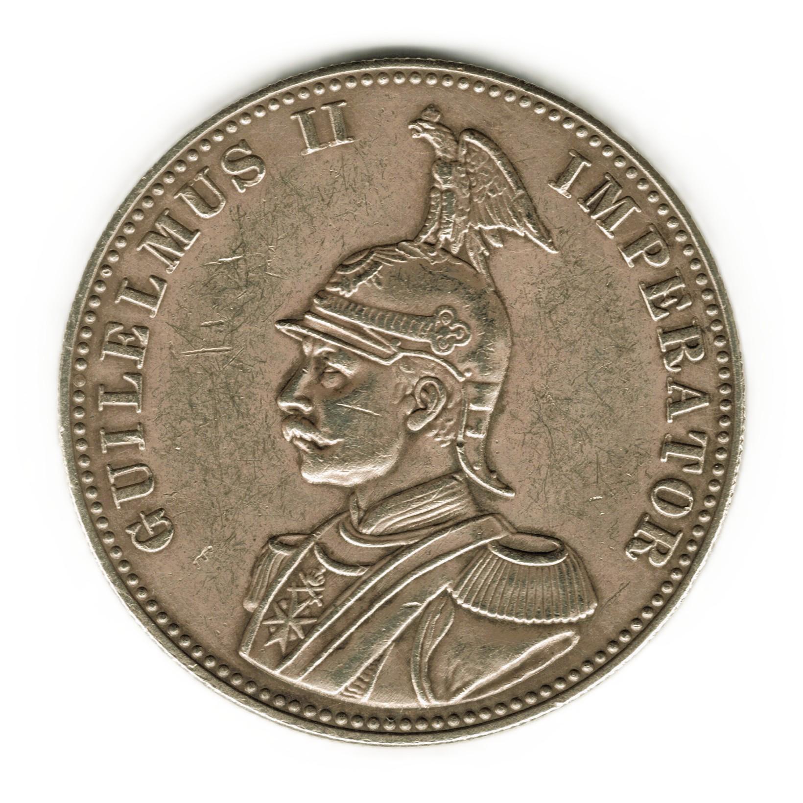 1902年ドイツ領東アフリカ ルピー銀貨 ウィルヘルム2世 - メルカリ