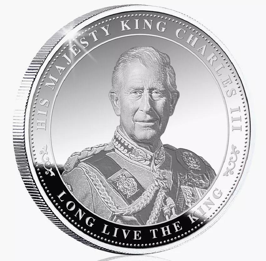 m*u様 チャールズ3世 リミテッドエディション 銀貨 アンティーク 古銭 コレ イングランド国王チャールズ3世の銀メッキ記念コイン - Etsy 日本