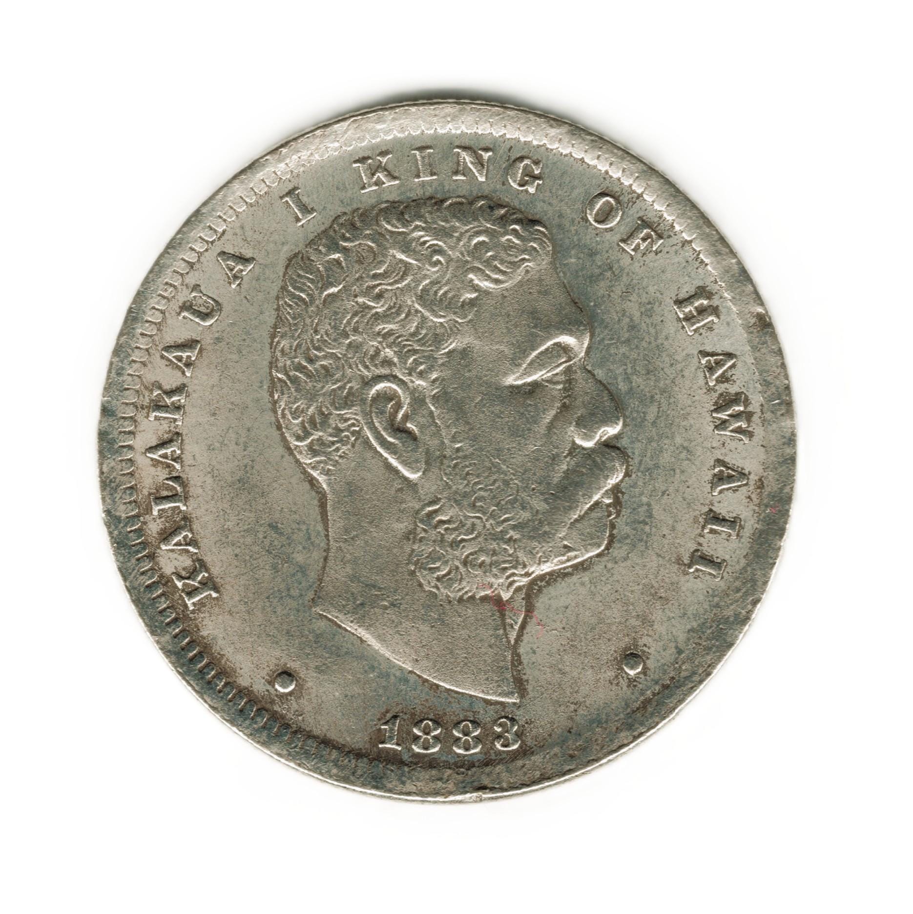 1883 Hawaii Half Dollar - Kalakaua - Copy of Coin - Etsy