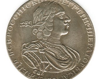 【真作保証】1719年 ロシア帝国 ピョートル大帝 ルーブル銀貨 XF il_340x270.7585519782_kj0e.jpg