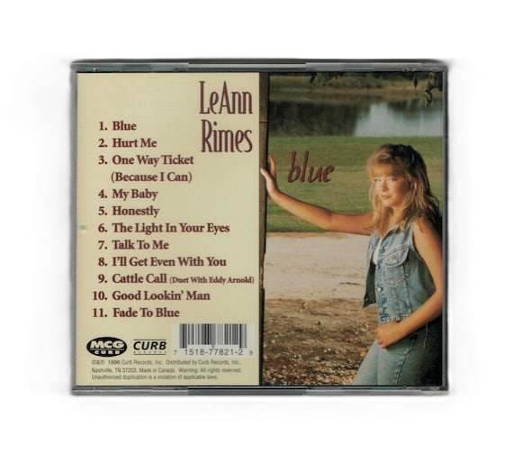 Leann Rimes - Blue (CD) 1996 - Etsy Israel