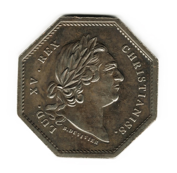 French Octagonal Jeton 1773 - Louis XV - Copy of Token - Etsy