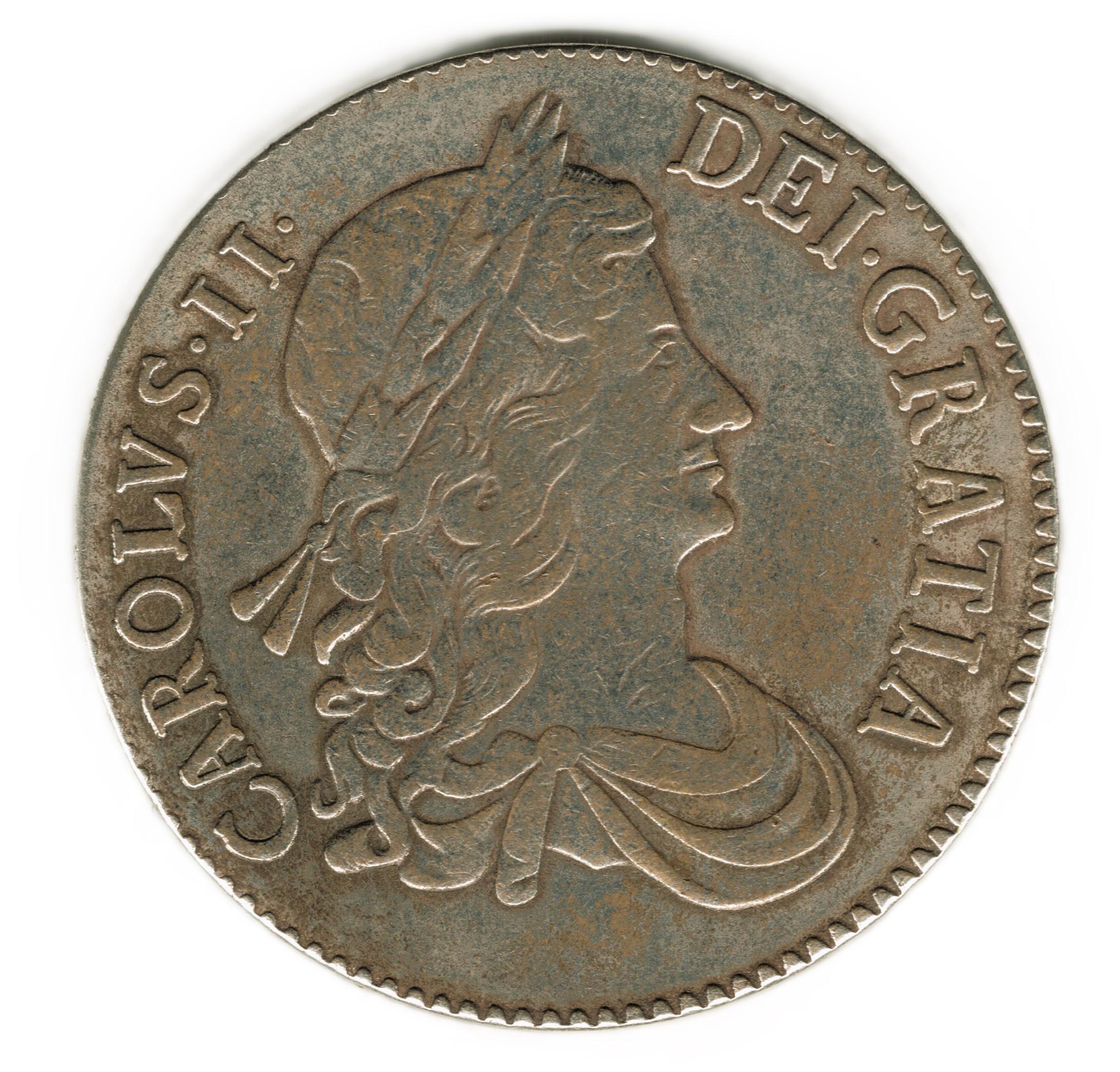 1669 イギリス王冠 - チャールズ 2 世 - コインのコピー