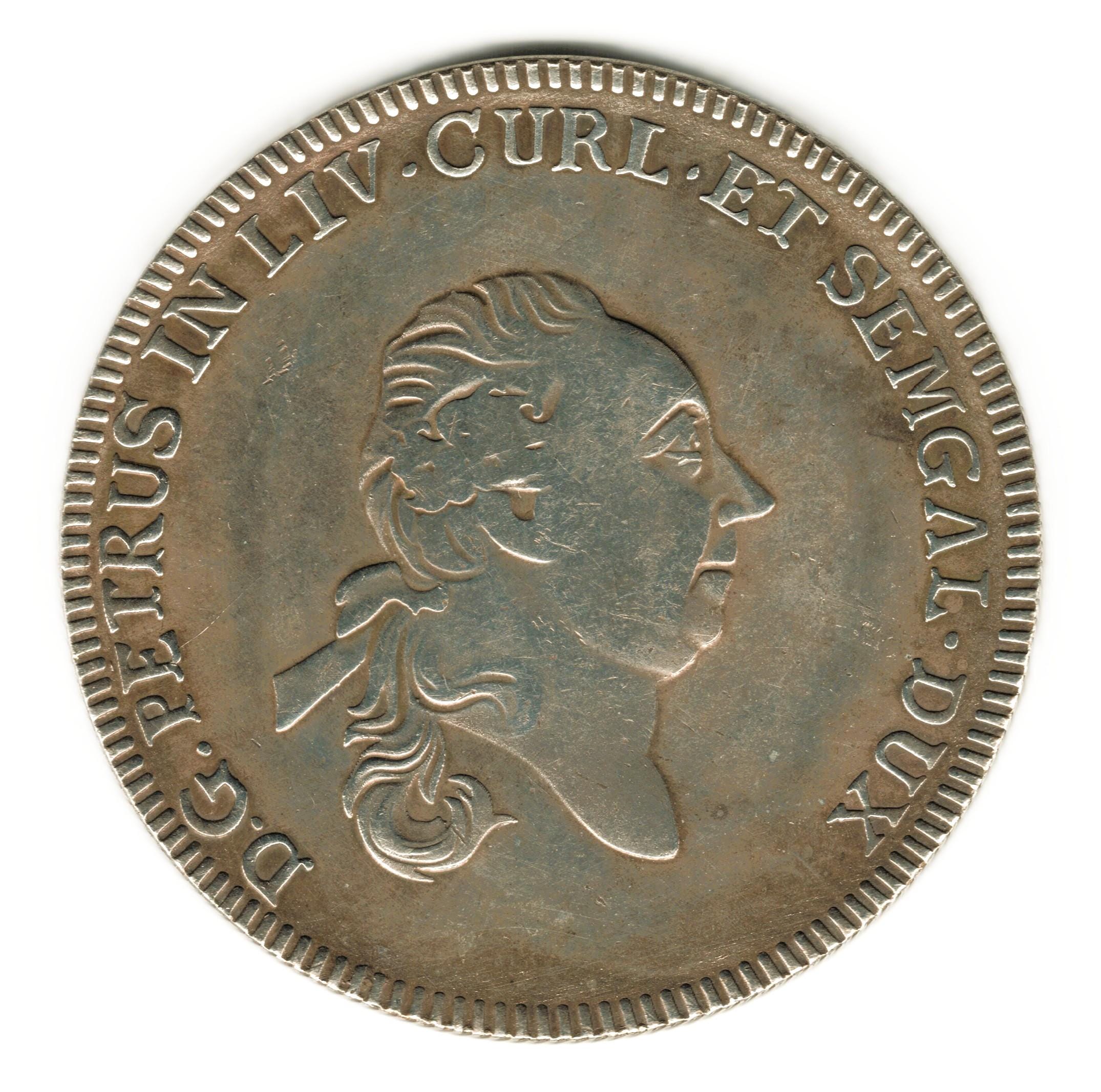 1780 Latvia Duchy of Courland Thaler - Peter Von Biron - Copy of