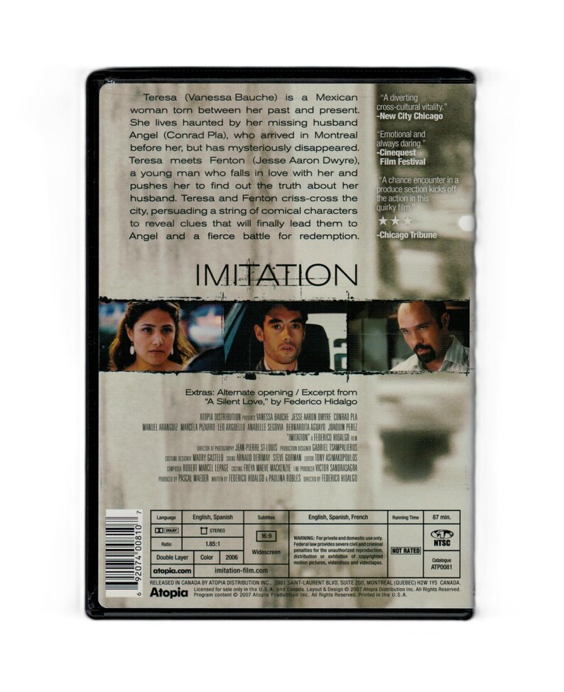 Imitacja (DVD) Vanessa Bauche, Conrad Pla, Jesse Aaron Dwyre NOWOŚĆ zdjęcie 2