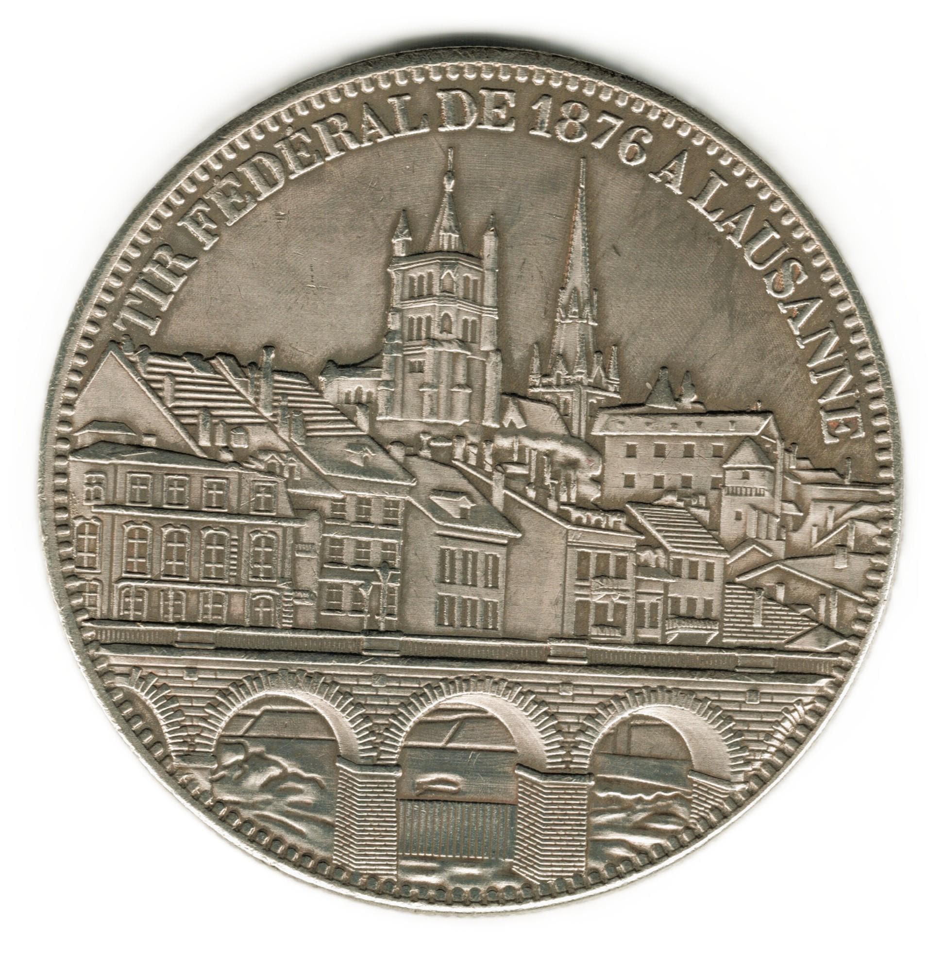 1876 Switzerland 5 Francs Lausanne Shooting Festival - Copy of