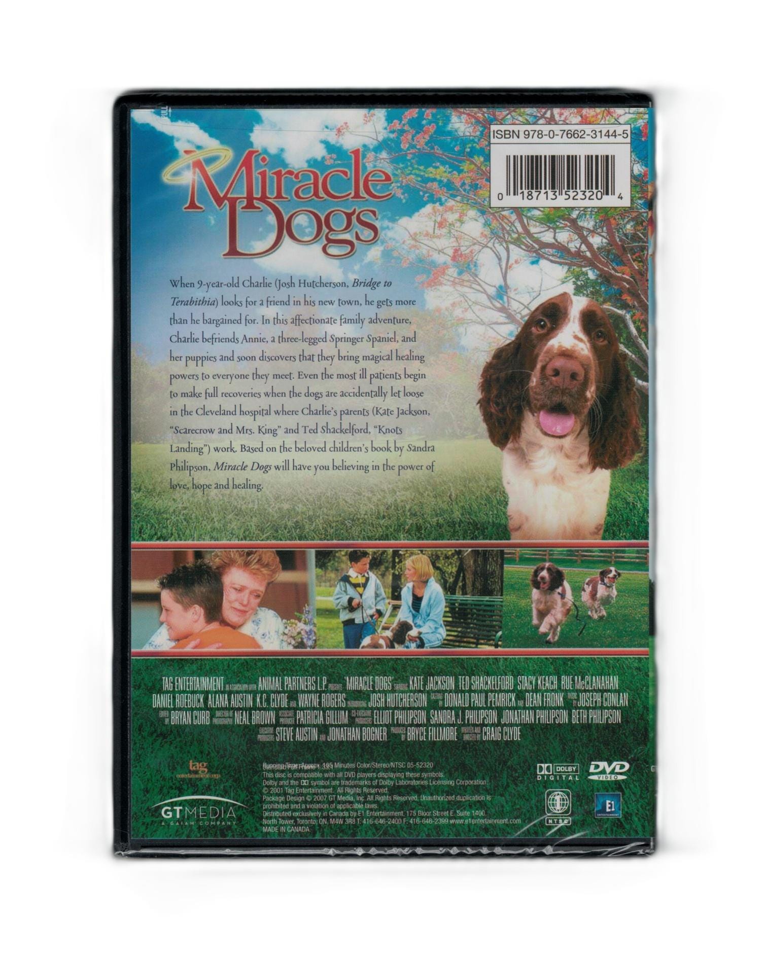 Miracle Dogs (DVD) 2003 Kate Jackson, Stacy Keach, Josh Hutcherson